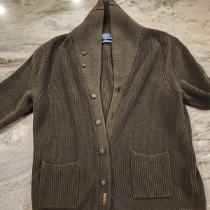 Ralph Lauren XL olive cardigan